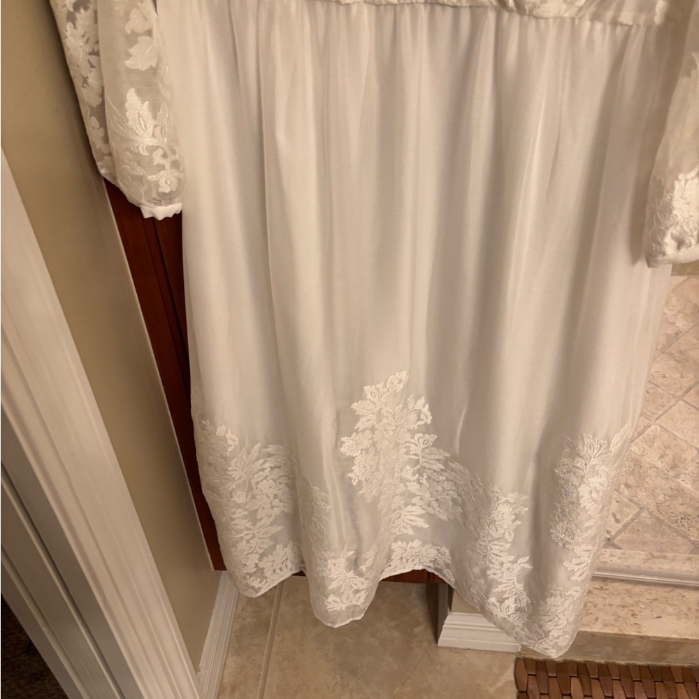 NWOT J.Peterman White Lace Dress - Picture 4 of 10